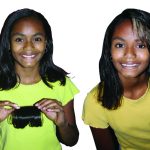 Before and after black little girl
